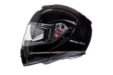 MT ATOM SV solid black flip up helmet