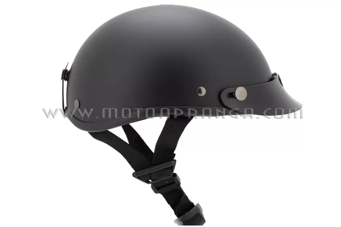 58 cm schwarz matt NEU Braincap Halbschale Helm Chopper Cruiser Cap Gr M 57 