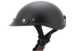Chopper braincap helmet - matt. black