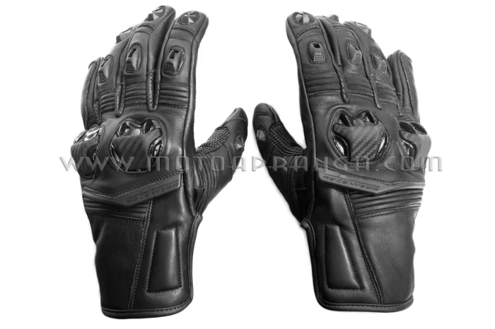 Zero-U Race short leather gloves