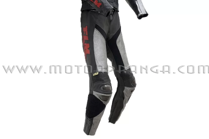 FLM Supermoto 2 piece leather suit