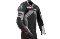 FLM Supermoto 2 piece leather suit