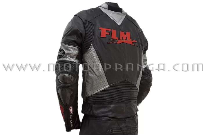 FLM Supermoto 2 piece leather suit
