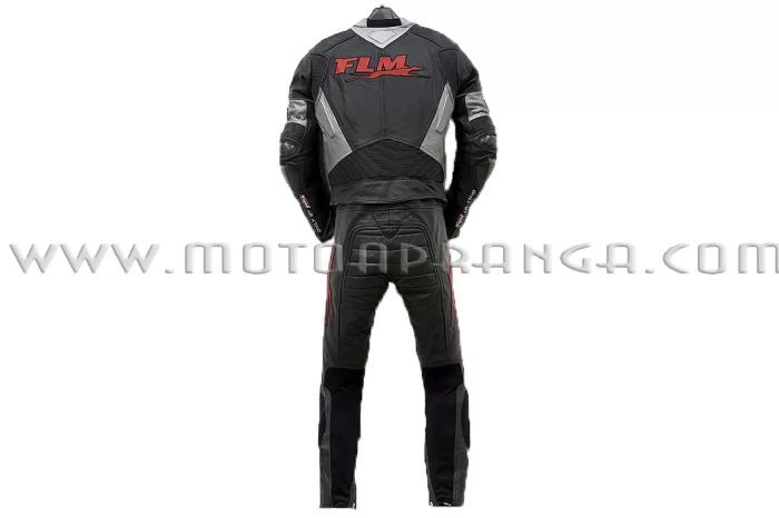 FLM Supermoto 2 piece leather suit