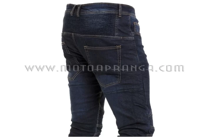 Motorcycle jeans with protective ARAMID lining and protectors - DARK BLUE