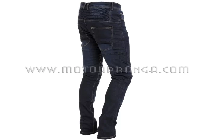Motorcycle jeans with protective ARAMID lining and protectors - DARK BLUE