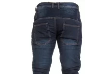 Motorcycle jeans with protective ARAMID lining and protectors - DARK BLUE