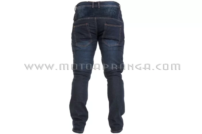 Motorcycle jeans with protective ARAMID lining and protectors - DARK BLUE