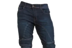 Motorcycle jeans with protective ARAMID lining and protectors - DARK BLUE