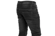 Motorcycle jeans with protective ARAMID lining and protectors - BLACK