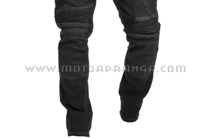 Motorcycle jeans with protective ARAMID lining and protectors - BLACK