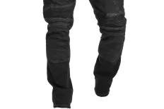 Motorcycle jeans with protective ARAMID lining and protectors - BLACK