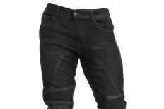 Motorcycle jeans with protective ARAMID lining and protectors - BLACK
