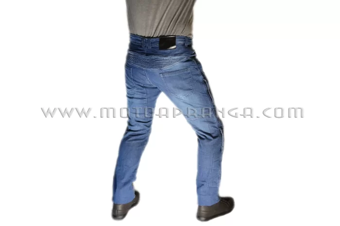 Zero-A BLUE aramid jeans wth protectors