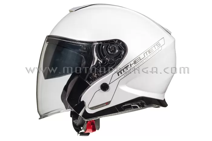 MT Thunder 3 SV JET helmet - perl white