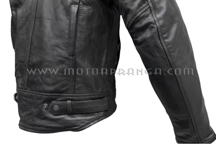 Street leather jacket Zero-X with protectors