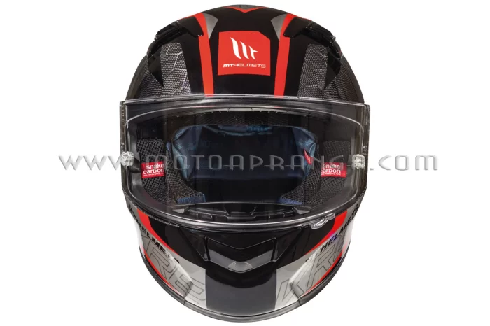 Full face MT KRE SNAKE CARBON 2.0 A5 GLOSS RED