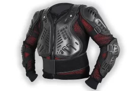 Motorcycle body armor jacket
