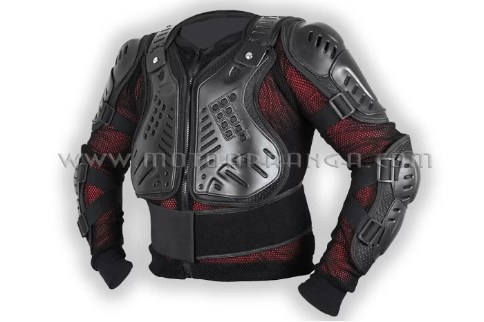 Motorcycle body armor jacket