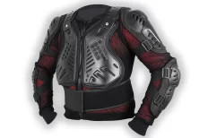 Motorcycle body armor jacket
