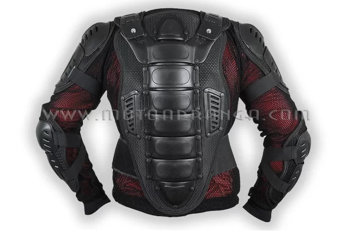 Motorcycle body armor jacket