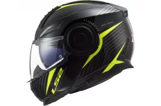 LS2 FF902 SCOPE SKID helmet - Black H-V Yellow