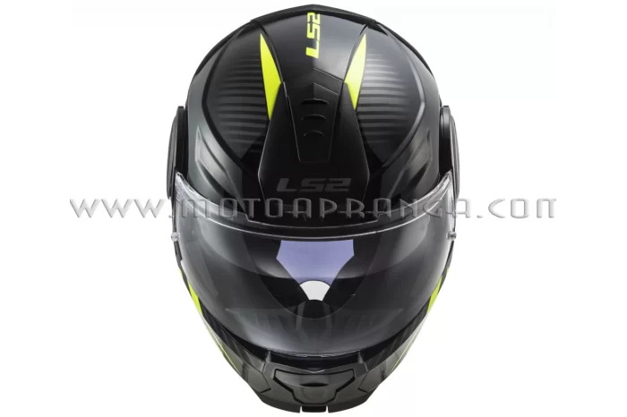 LS2 FF902 SCOPE SKID helmet - Black H-V Yellow