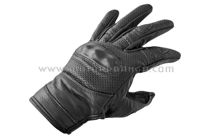 Short street cruiser leather gloves Zero-Air