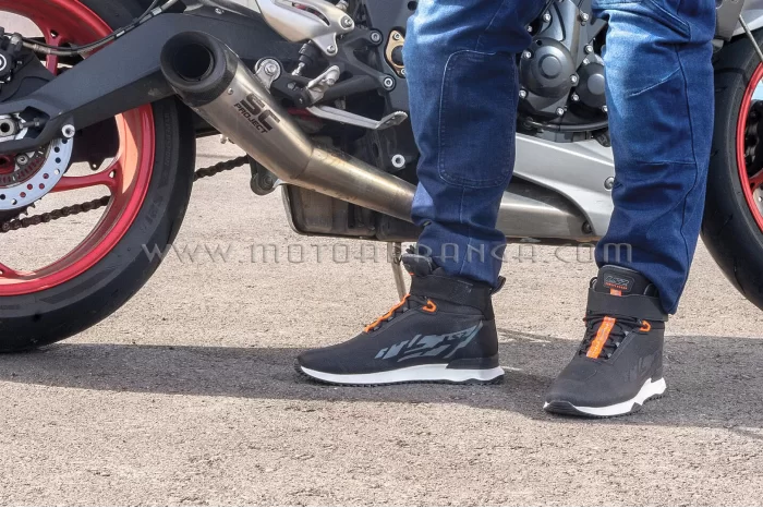 LS2 Acrux Man Boots - BLACK H-V ORANGE