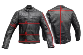 Street leather jacket Zero-X with protectors