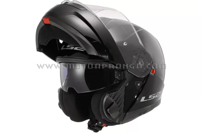 LS2 FF908 STROBE II Solid helmet - Gloss Black