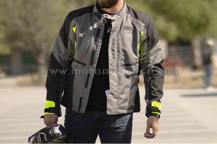 LS2 Phase Man Jacket - Grey Black Yellow