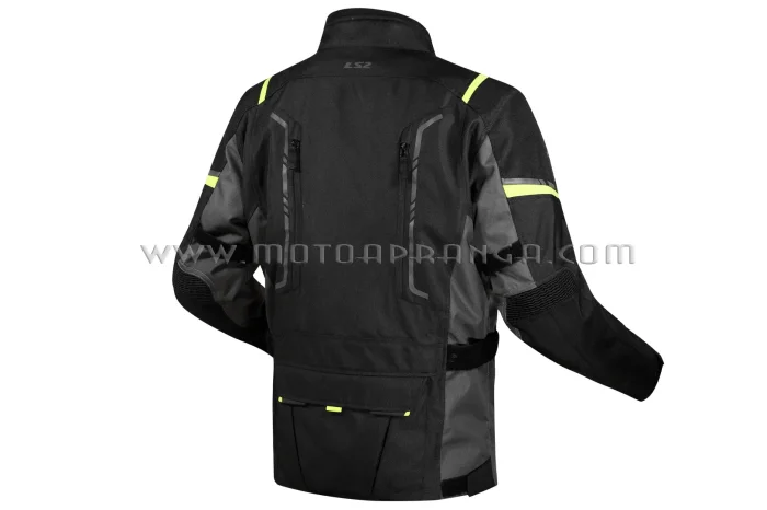 LS2 Narvik man jacket - Grey Black H-V Yellow