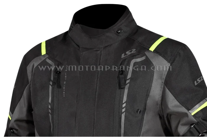 LS2 Narvik man jacket - Grey Black H-V Yellow