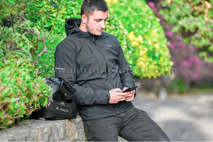 LS2 Bolton man jacket, Black