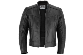BLACK HAWK Leather jacket with ptotectors