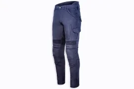 SM RACEWEAR CARGO jeans with protectors - dark blue