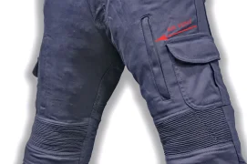 SM RACEWEAR CARGO jeans with protectors - dark blue 2
