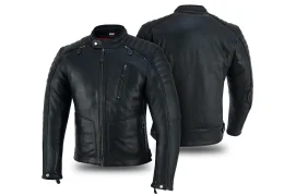 SM-Presto mens leather jacket with protectors
