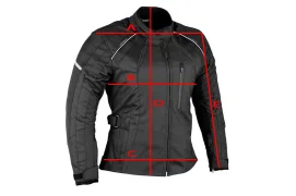 Мотокуртка с защитой ALEEZE - черная 2