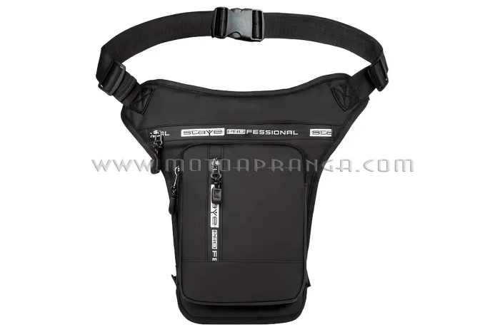 Motorcycle bag (soft) on the leg