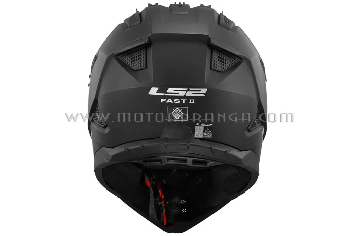 LS2 MX708 FAST II SOLID HELMET, Matt Black