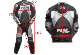 FLM SPEED leather suit with protectors 2