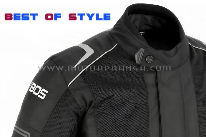 B.O.S. black textile jacket - waterproof and windproof