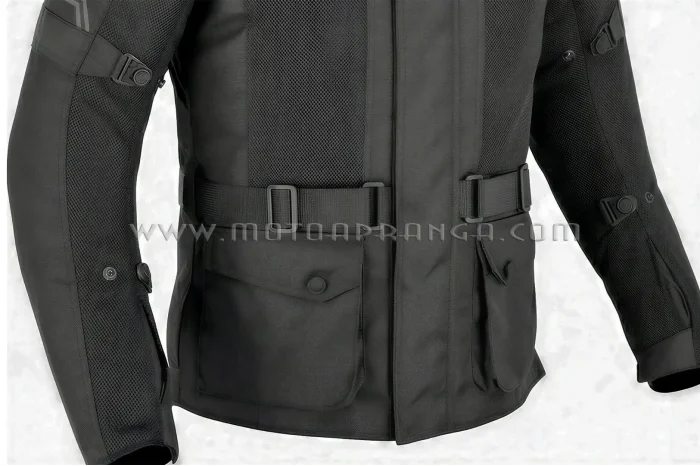 B.O.S. black textile jacket - waterproof and windproof