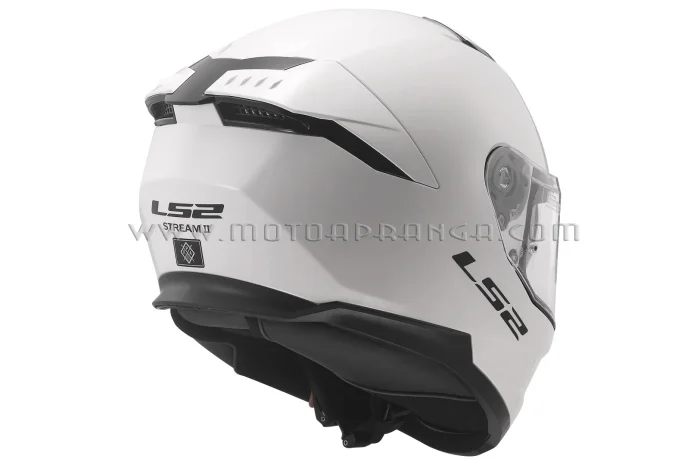 LS2 FF808 STREAM II Solid HELMET - gloss white