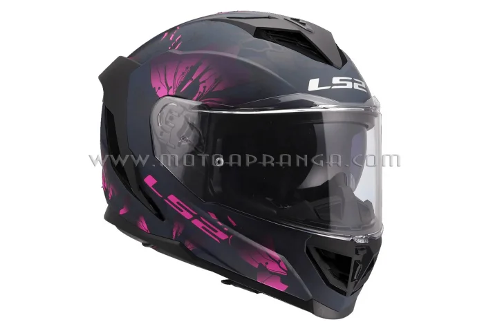 LS2 FF818 STORM III BURST HELMET - BLACK PINK