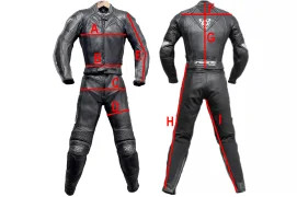IXS ladies leather suit 2