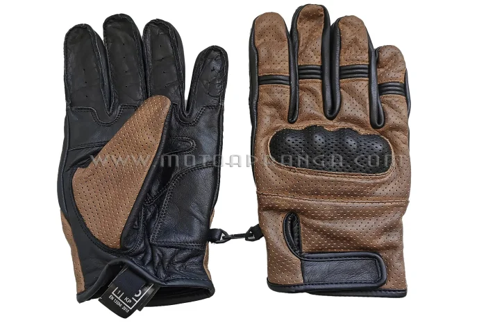 B.O.S. 6034 Sydney leather summer gloves - brown