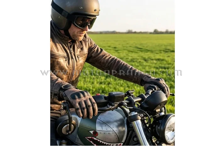 B.O.S. 6034 Sydney leather summer gloves - brown